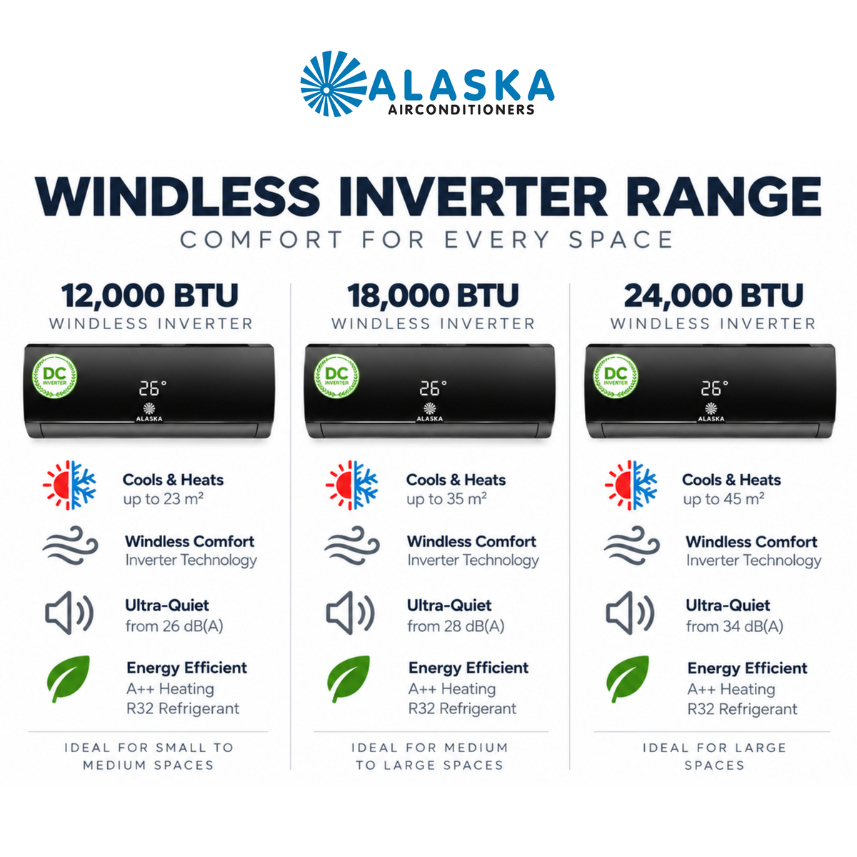Alaska Mirror Inverter Air Conditioner