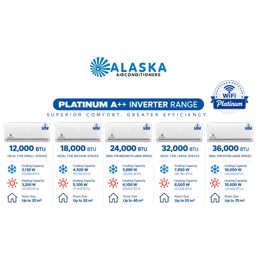 Alaska Platinum A++ Inverter Air Conditioner