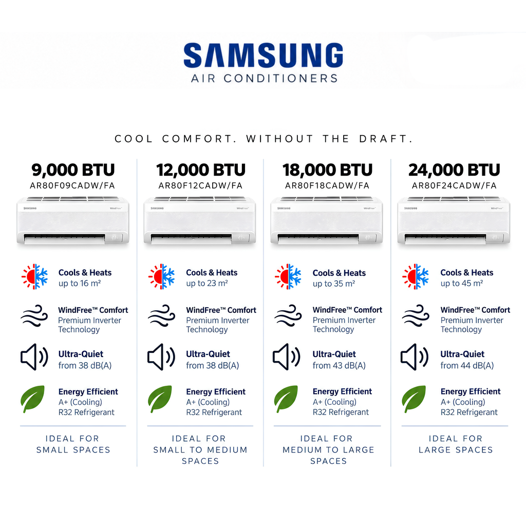 Samsung AR 80 WindFree Inverter Air Conditioner